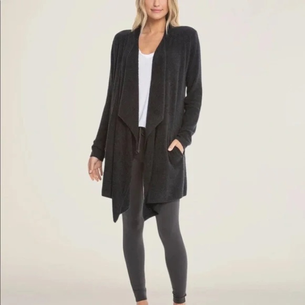 Barefoot dreams Cozy Cream Open Front Cardigan